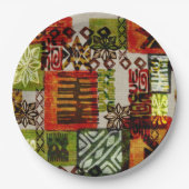 Retro-tiki-luau-Party-Teller Pappteller (Vorderseite)