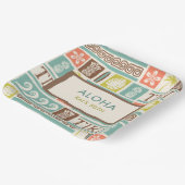 Retro Tiki Party Tropical Aloha Birthday Pappteller (Gewinkelt)