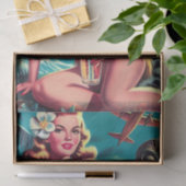 Retro-Tiki-Pinup Seidenpapier (Geschenk)