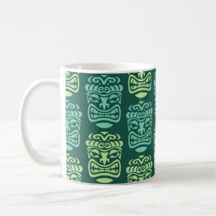 Retro-Tiki-Strandbar-Muster Kaffeetasse