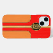 Retro Tiki Surfboard Case-Mate iPhone Hülle (Rückseite (Horizontal))