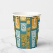 Retro-Tiki-Totems Pappbecher (Rechts)