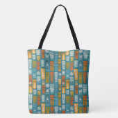 Retro-Tiki-Totems Tasche (Rückseite)