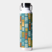 Retro-Tiki-Totems Trinkflasche (Vorne)