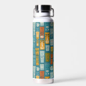 Retro-Tiki-Totems Trinkflasche (Rückseite)