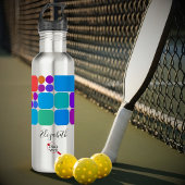 Retro Tiles Personalized  | Dink Well Edelstahlflasche