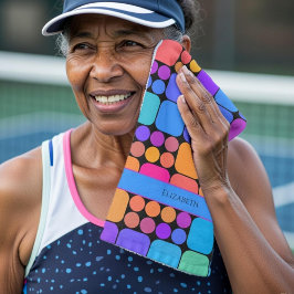 Retro Tiles Personalized | Dink Well Handtuch