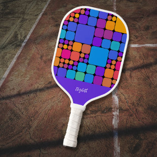 Retro Tiles Personalized | Dink Well Pickleball Schläger