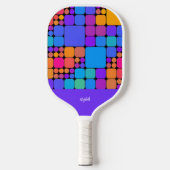 Retro Tiles Personalized | Dink Well Pickleball Schläger (Vorderseite)