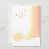 Retro Time Two Party 2. Geburtstag Einladung (Rückseite)