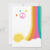 Retro Time Two Party 2. Geburtstag Einladung (Rückseite)