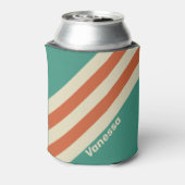 Retro Timeless Stripes with Name Dosenkühler (Kanne Rückseite)