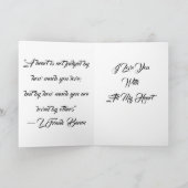 Retro Tin Man Red Bow Krawatte Ihr Text Karte (Innenseite)