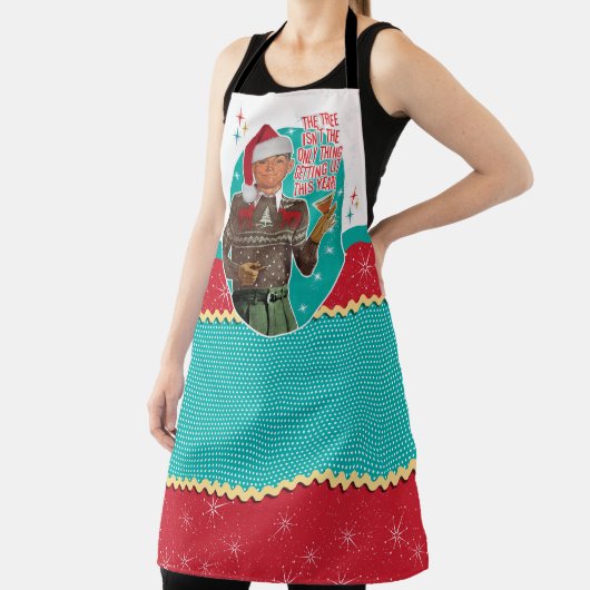 Retro "Tipsy Typ" Erreichbarkeit Weihnachts-Schürz Schürze (InSitu)