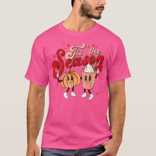 Retro Tis The Season Fall Pumpkin Gewürz Funny Aut T-Shirt