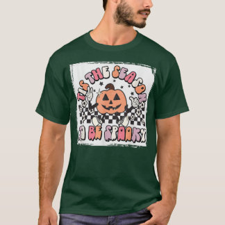 Retro Tis The Season To Be Spooky Floral Pumpkin H T-Shirt