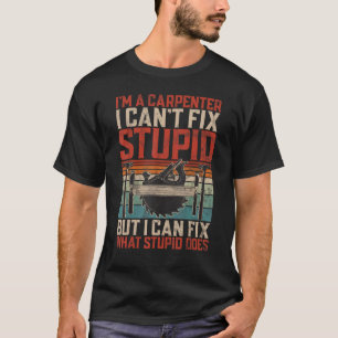 Retro-Tischlerdesign für Holzarbeiter-Holzfäller T-Shirt