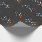 Retro-Tischtennis und Pingpong-Player Geschenkpapier (Ecke)