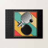 Retro Tischtennis - Vintages Pingpong Puzzle (Horizontal)