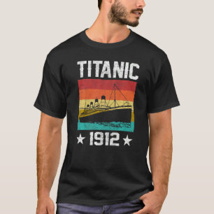 Retro Titanic 1912 Kreuzfahrtschiff Vintage Schiff T-Shirt