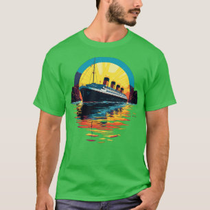 Retro Titanic Men Frauen Kinder Vintag Titanic 2 T-Shirt