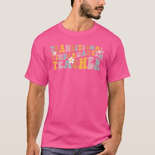 Retro Tk Teacher Groovy Transitional Kindergarten T-Shirt (Vorderseite)