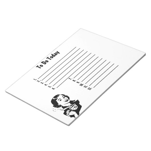 Retro To Do List Notepad Notizblock (angewinkelt)