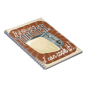 Retro Toaster Cooking Spaß Notizblock (Rechte Seite)