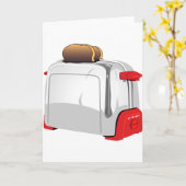 Retro Toaster Karte (Gelbe Blume)