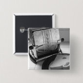 Retro-Toaster-Küchenkunst Pinback Button (Vorne & Hinten)
