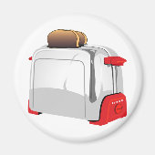 Retro Toaster Magnet (Vorne)