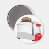 Retro Toaster Magnet (Vorderseite/Rückseite)