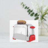 Retro Toaster Postkarte (Stehend Vorderseite)