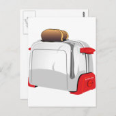 Retro Toaster Postkarte (Vorne/Hinten)