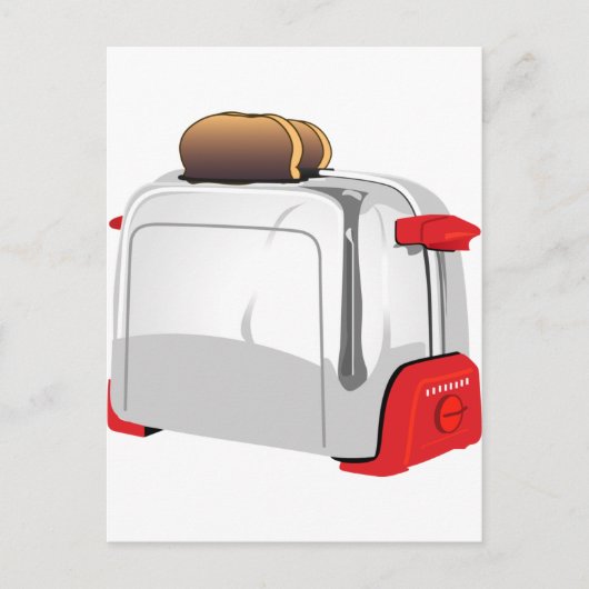 Retro Toaster Postkarte (Vorderseite)