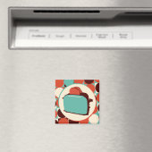 Retro-Toaster Quadrat-Magnet Magnet (In Situ (Geschirrspüler))