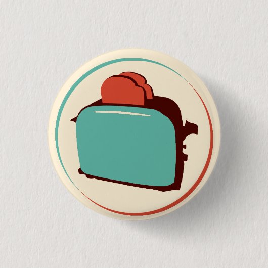 Retro-Toaster-Taste Button (Vorderseite)