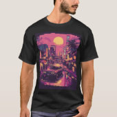 Retro Tokyo Sunset T-Shirt (Vorderseite)
