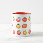 Retro Tomato handGezeichnet Sommer Feinschmecker M Tasse (Zentrum)