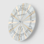 Retro Tones Harmony Classic Spinning Wheel Dial Große Wanduhr (Winkel)