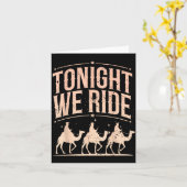 Retro Tonight We Ride Three Wise Men Christmas Nat Karte (Gelbe Blume)