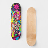 Retro Toon Chaos Edition 1 Skateboard (Vorderseite)