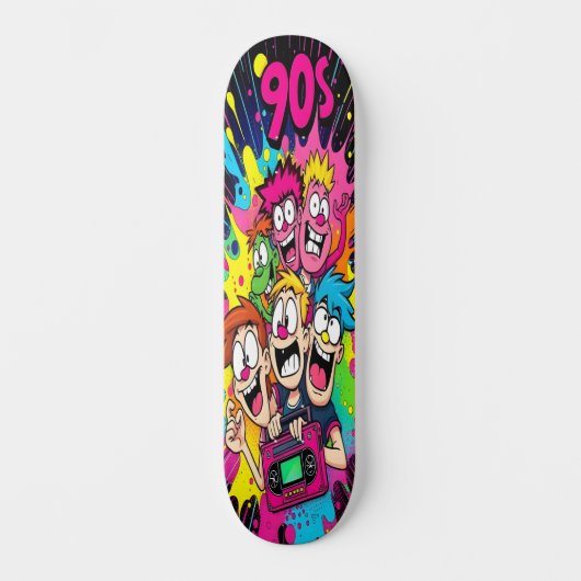 Retro Toon Chaos Edition 1 Skateboard (Vorderseite)