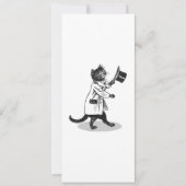 Retro Top Hat Cat Custom Party Einladung (Vorderseite)