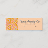 Retro Topographische Schmuckkarte Mini Visitenkarte (Vorderseite)