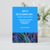 Retro Torah Bar Bat Mitzvah Einladung Party Karte (Stehend Vorderseite)