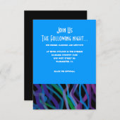 Retro Torah Bar Bat Mitzvah Einladung Party Karte (Vorne/Hinten)