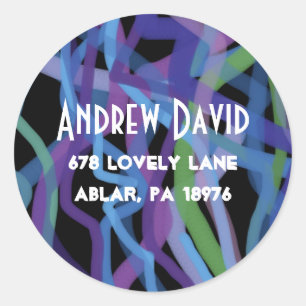 Retro Torah Bar-Schläger Mitzvah Runder Aufkleber