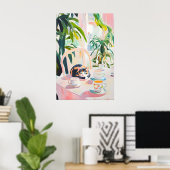 Retro Tortoiseshell Poster, Tortoiseshell Oil Poster (Heimbüro)