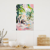 Retro Tortoiseshell Poster, Tortoiseshell Oil Poster (Küche)